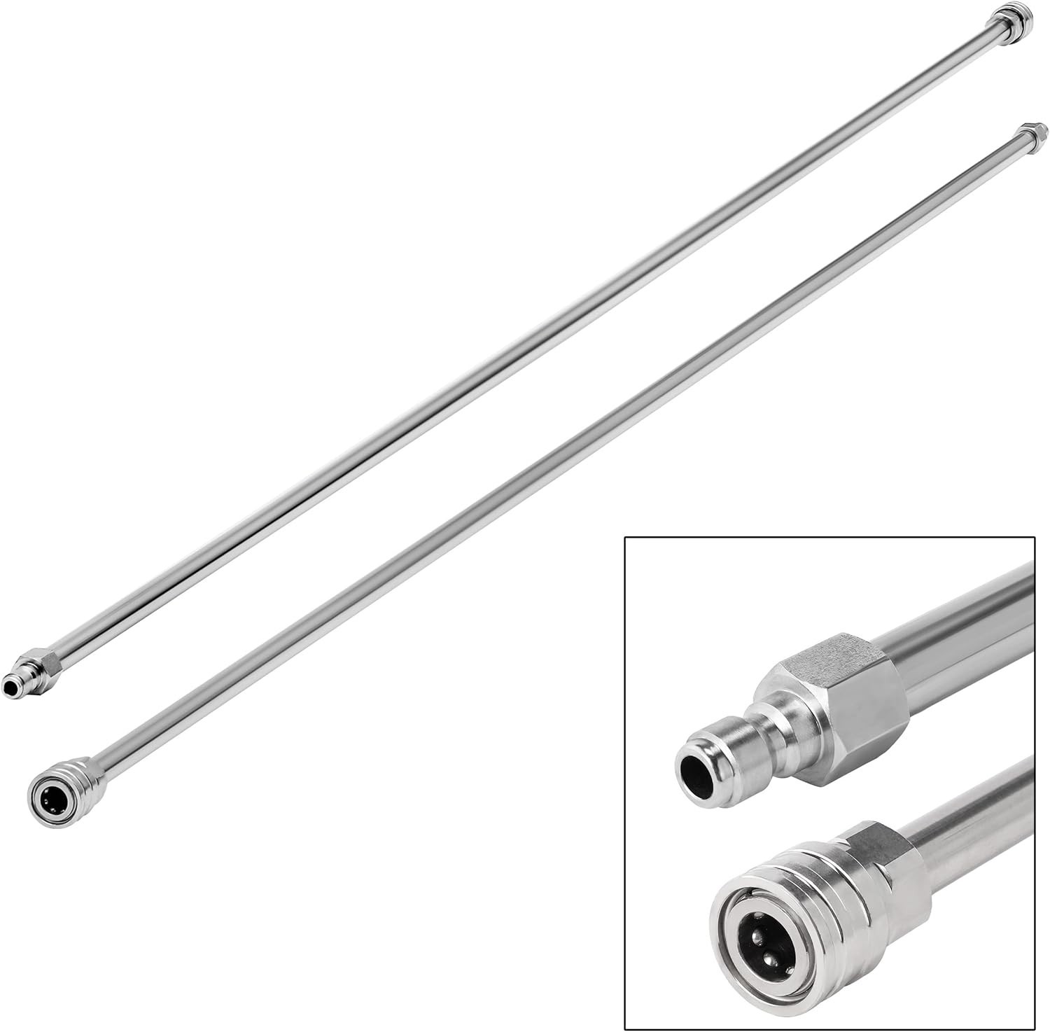 120 Inch(10Ft) Pressure Washer Extension Wand, Stainless Steel Pressure Washer W