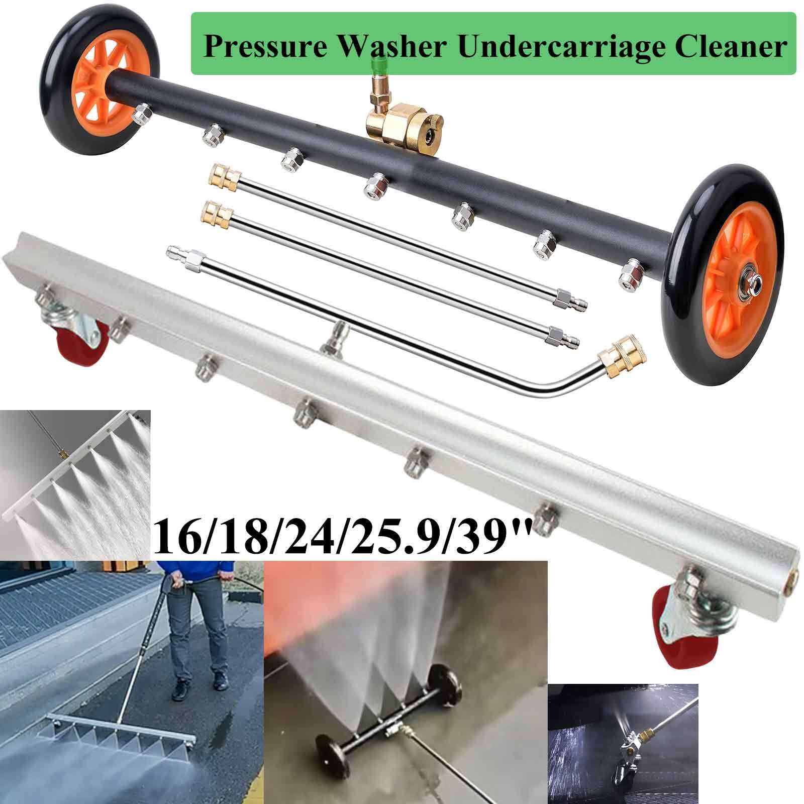16/24/39″ Pressure Washer Undercarriage Cleaner 4000 PSI Under Car Water Broom