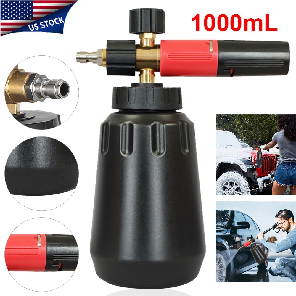Foam Cannon up to 4000 PSI, Pressure Washer Foam Cannon with 1/4” Quick Connect