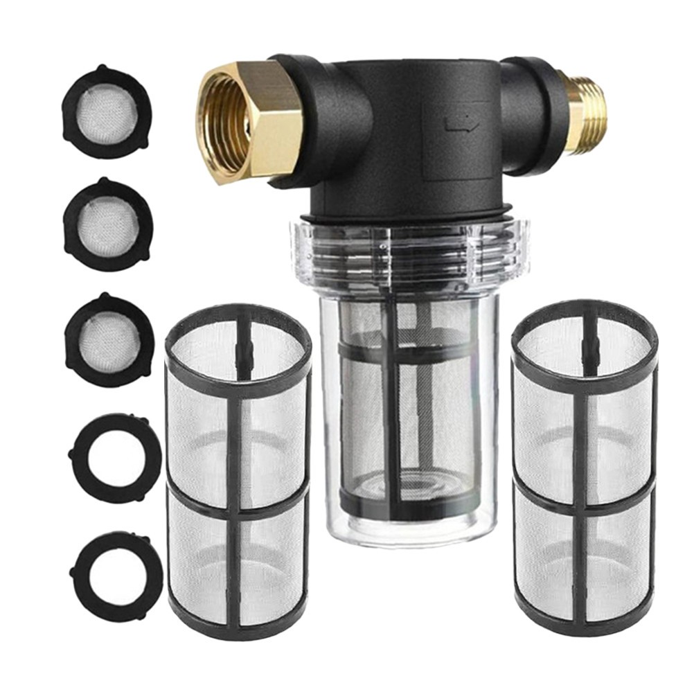 1Set Durable Hose Filter for Pressure Washer Car Wash Inline Water Filter