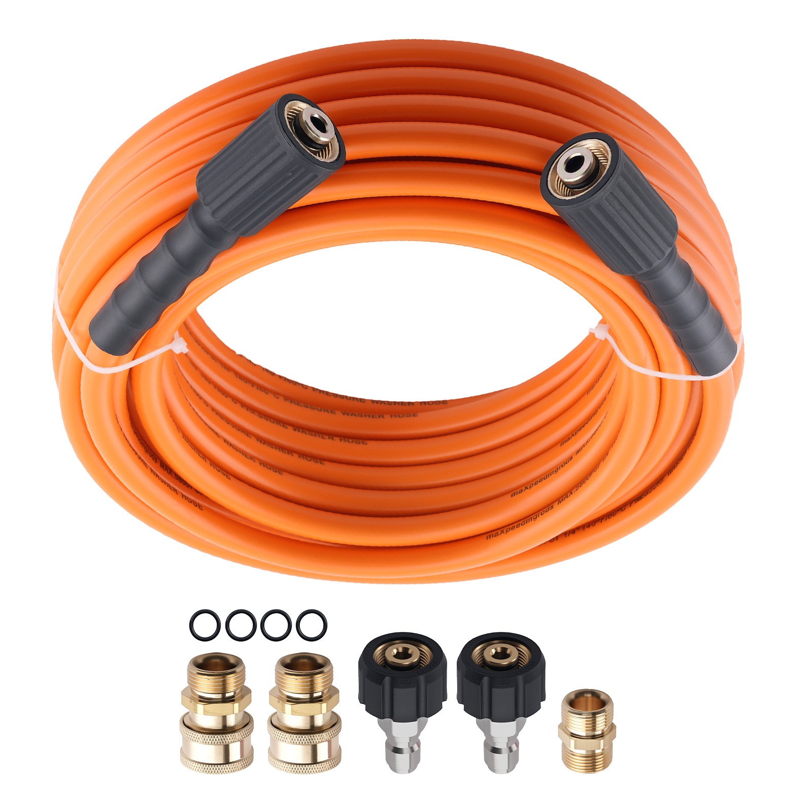 50FT High Pressure Washer Hose for Troybilt Honda Simpson 5800PSI Quick Connect