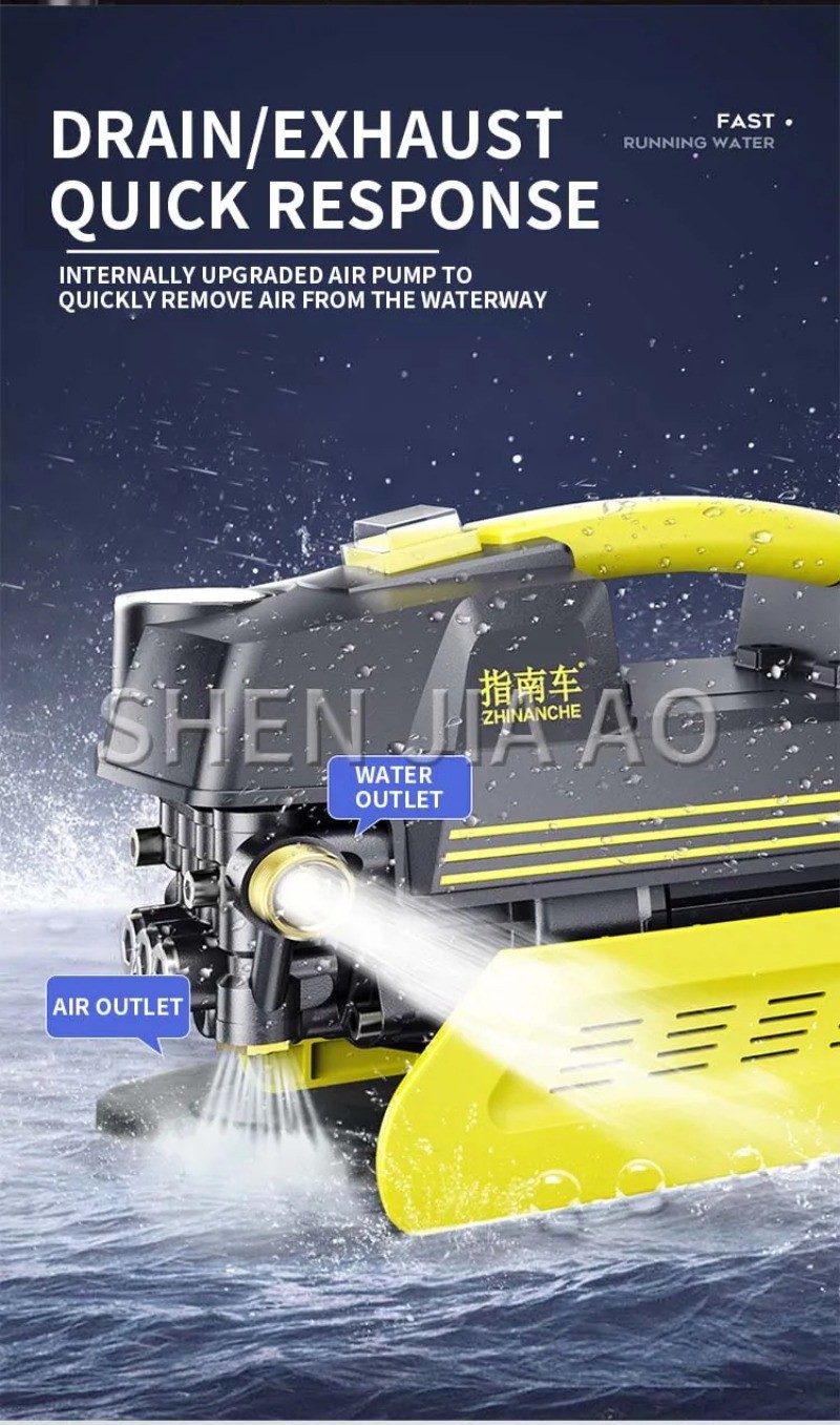 S2 Waterproof High-Pressure Car Wash Machine 220V Induction Motor Water Pump