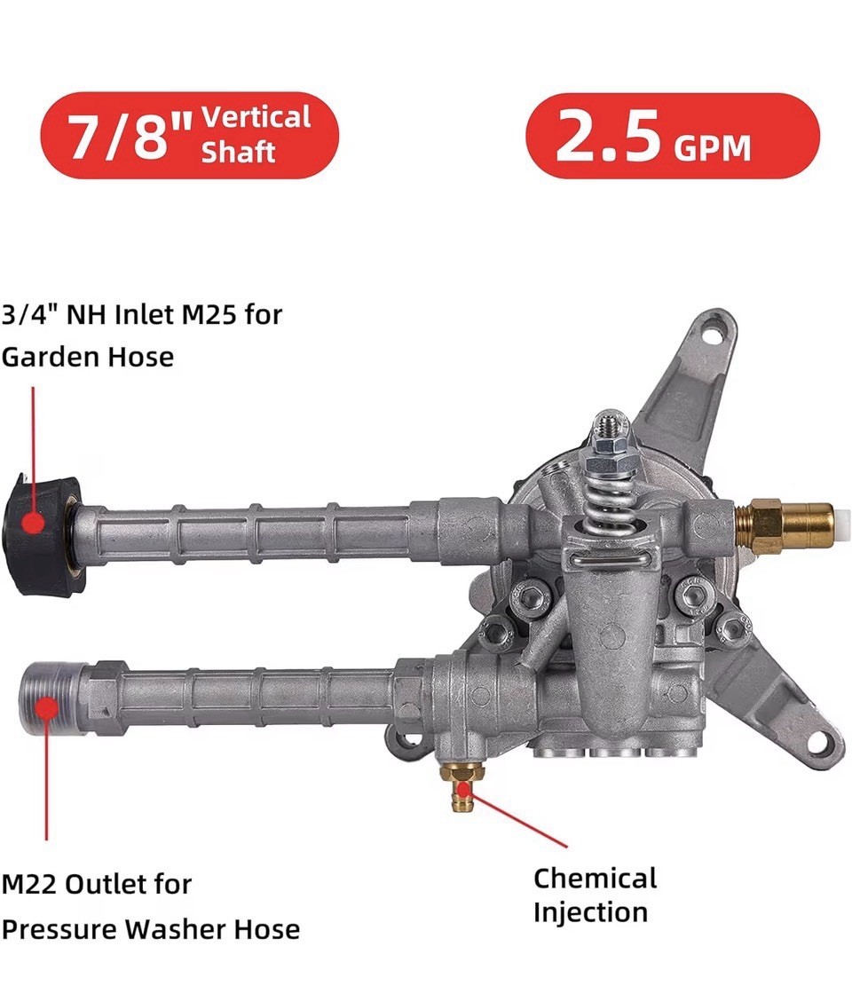 🔥Vertical Pressure Washer Pump 2600-3000 PSI 2.5 GPM for Troy Bilt & Craftsman
