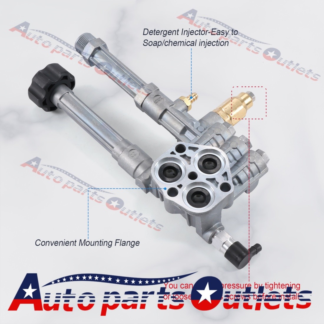 New Washer Pump Head Assy Complete Pressure AR42518 For RMW & SRMW Pumps