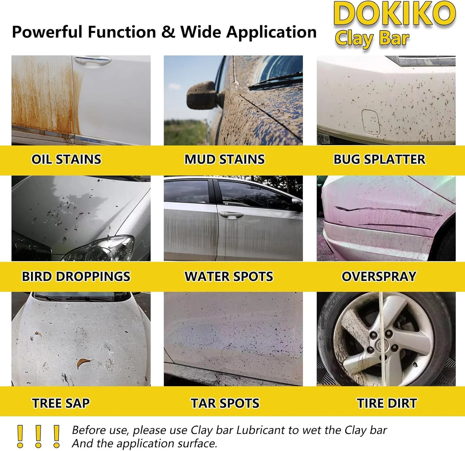 DOKIKO 8 Pack Car Clay Bars Auto Detailing Premium Magic Car Clay Bars Kit | Ads