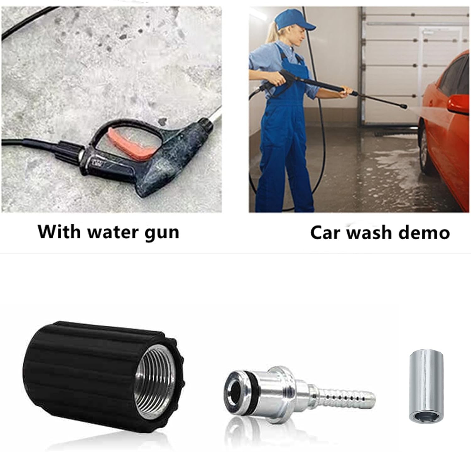 High Pressure Washer Hose Repair Kit, Hose Washers Insert Fittings Car Washer…