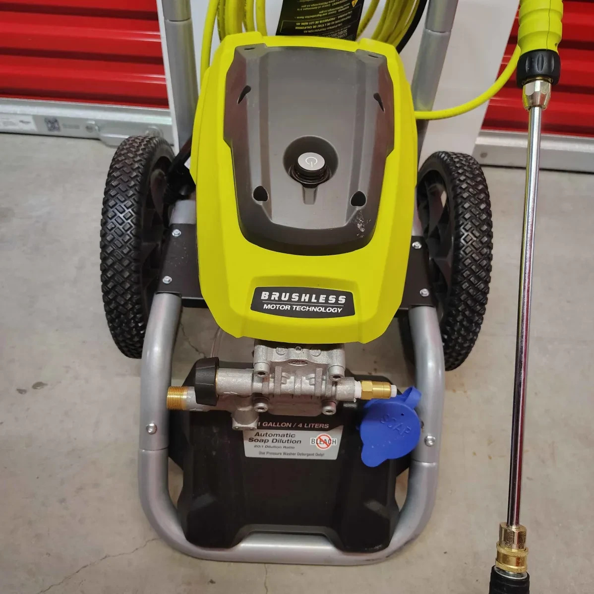 Ryobi 2500 PSI 1.2 GPM BRUSHLESS ELECTRIC PRESSURE WASHER RY142500