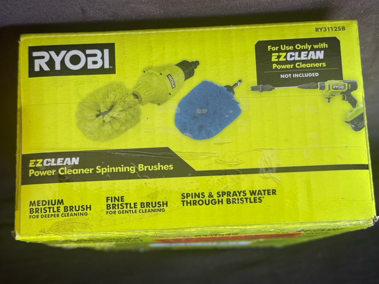 Ryobi EZClean Power Cleaner Spinning Brushes RY3112SB