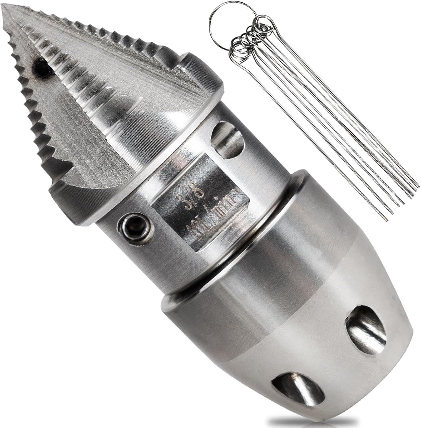 3/8 npt Sewer Jetter Nozzle for 2900 PSI, 40 L/min Pressure Washer – Stainless S