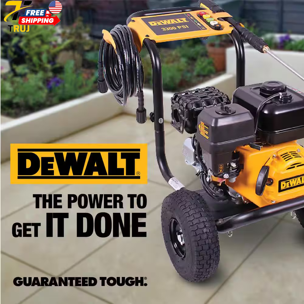 3300 PSI 2.4 GPM Cold Water Gas Pressure Washer with 208Cc Engine