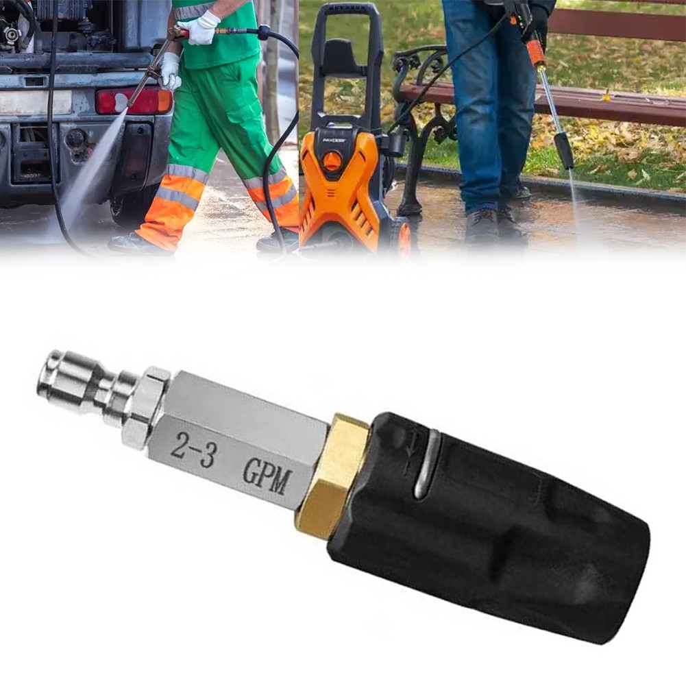 Soft Wash Nozzle Adjustable Spray Pattern 0 to 60 Degrees Low to High Reach