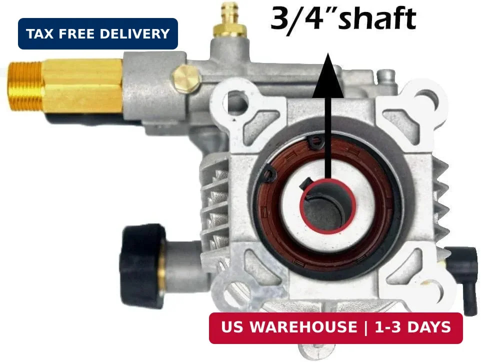 2400-2800PSI Pressure Washer Replacement Pump, 3/4″ Shaft Horizontal Pressure Pu