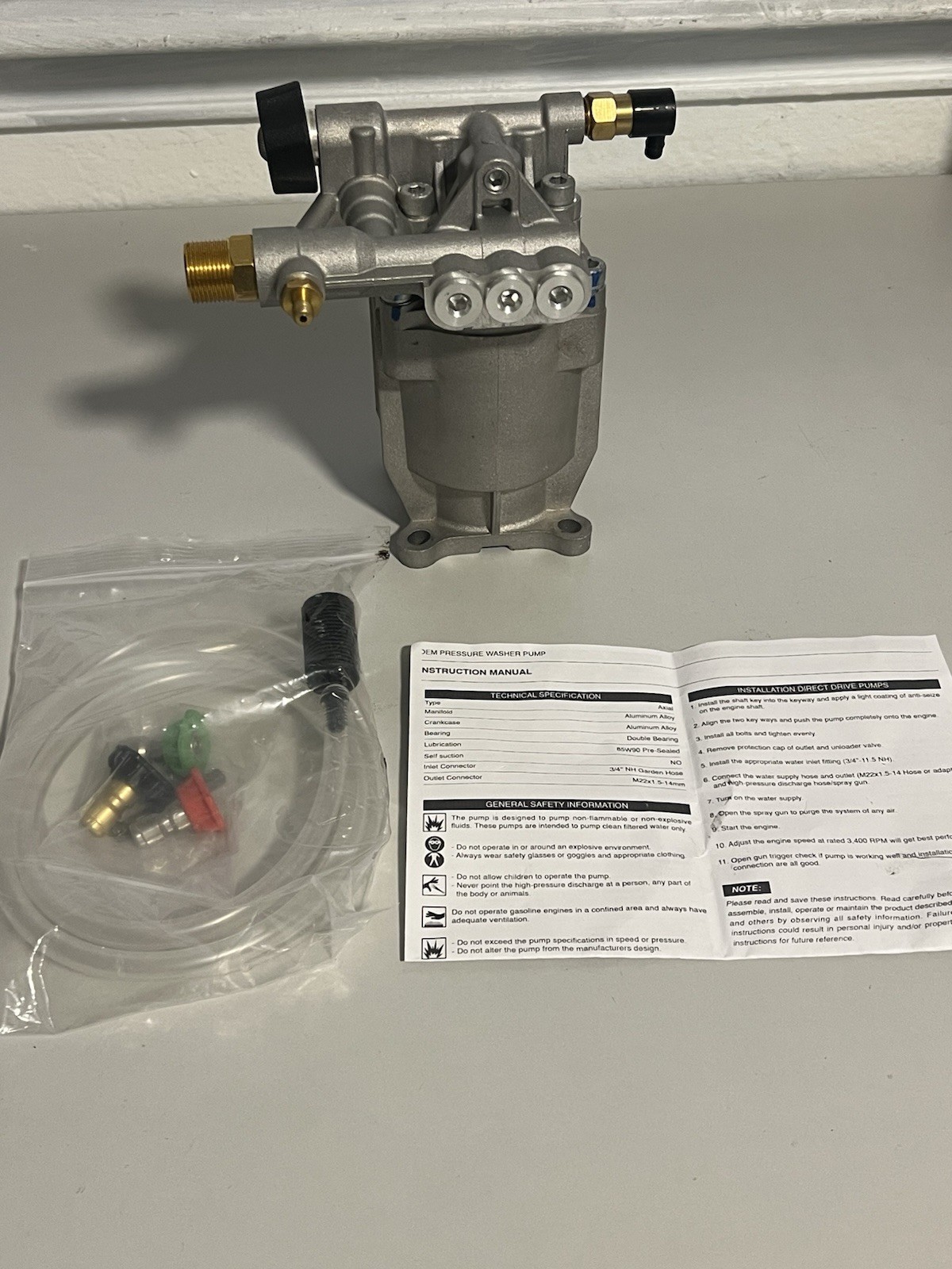 Upgrade to a 3200 PSI Pressure Washer Pump – 3/4″ Shaft, Fits Multiple Engines
