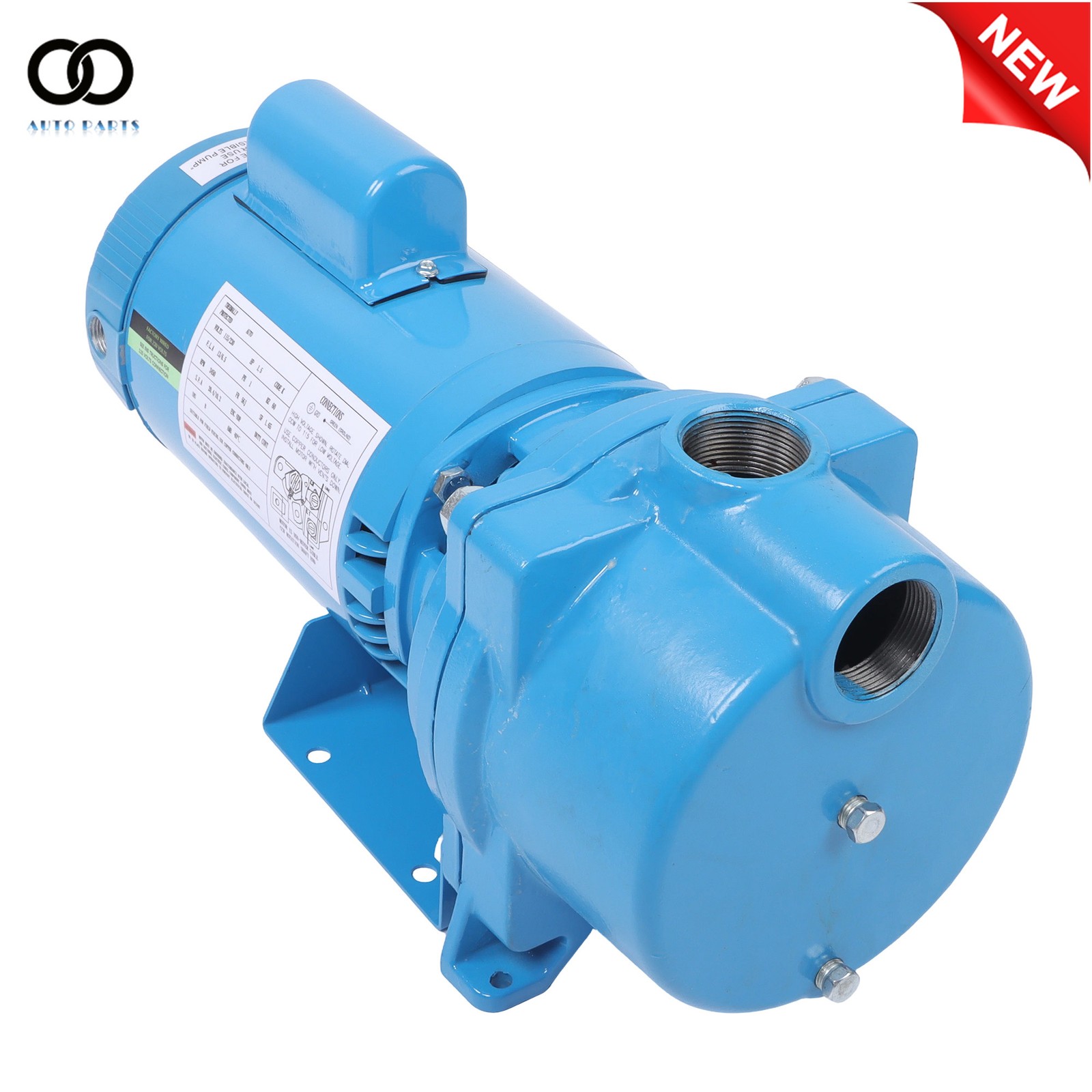 GT15 Cast Iron Self-Priming Centrifugal Pump 1-1/2HP Water Pump 115/230Volt