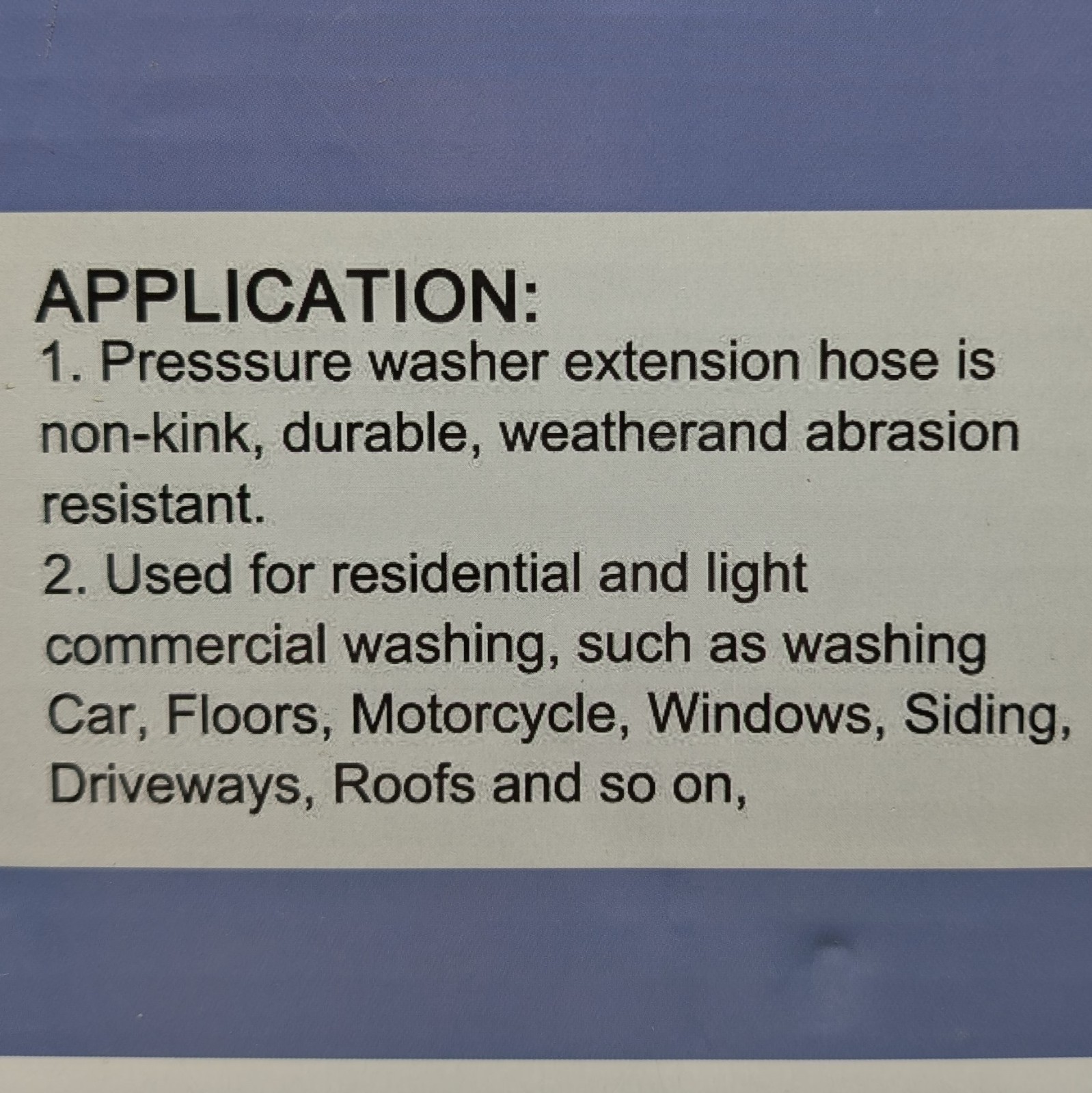 RIDGE WASHER Pressure Washer Hose 50 FT, 1/4 Inch for Most with M22 14mm Fitting