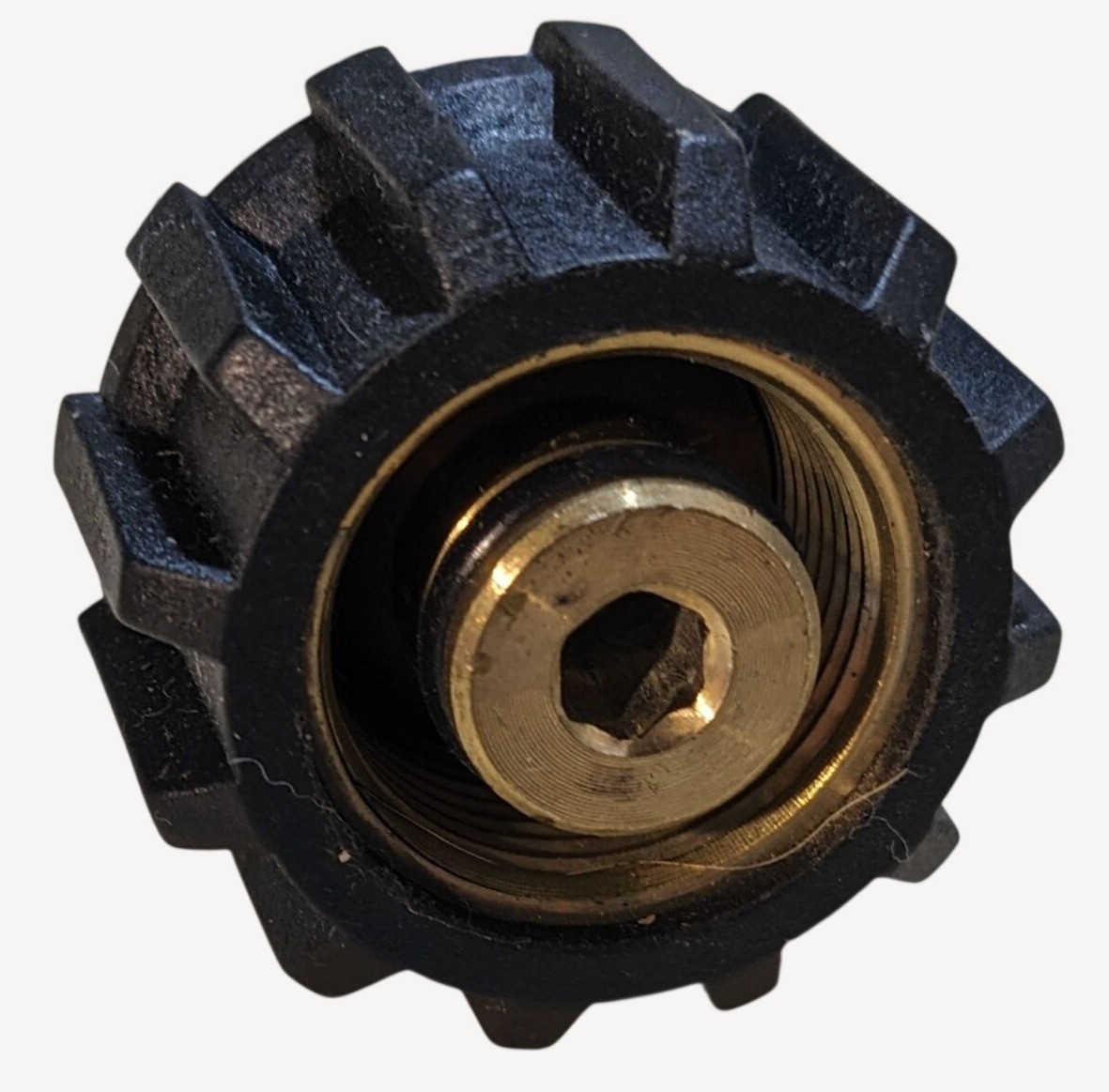 Pressure Washer M22 14mm Female To 3/8-Inch Brass Quick Connect Plug Adapter 2pk