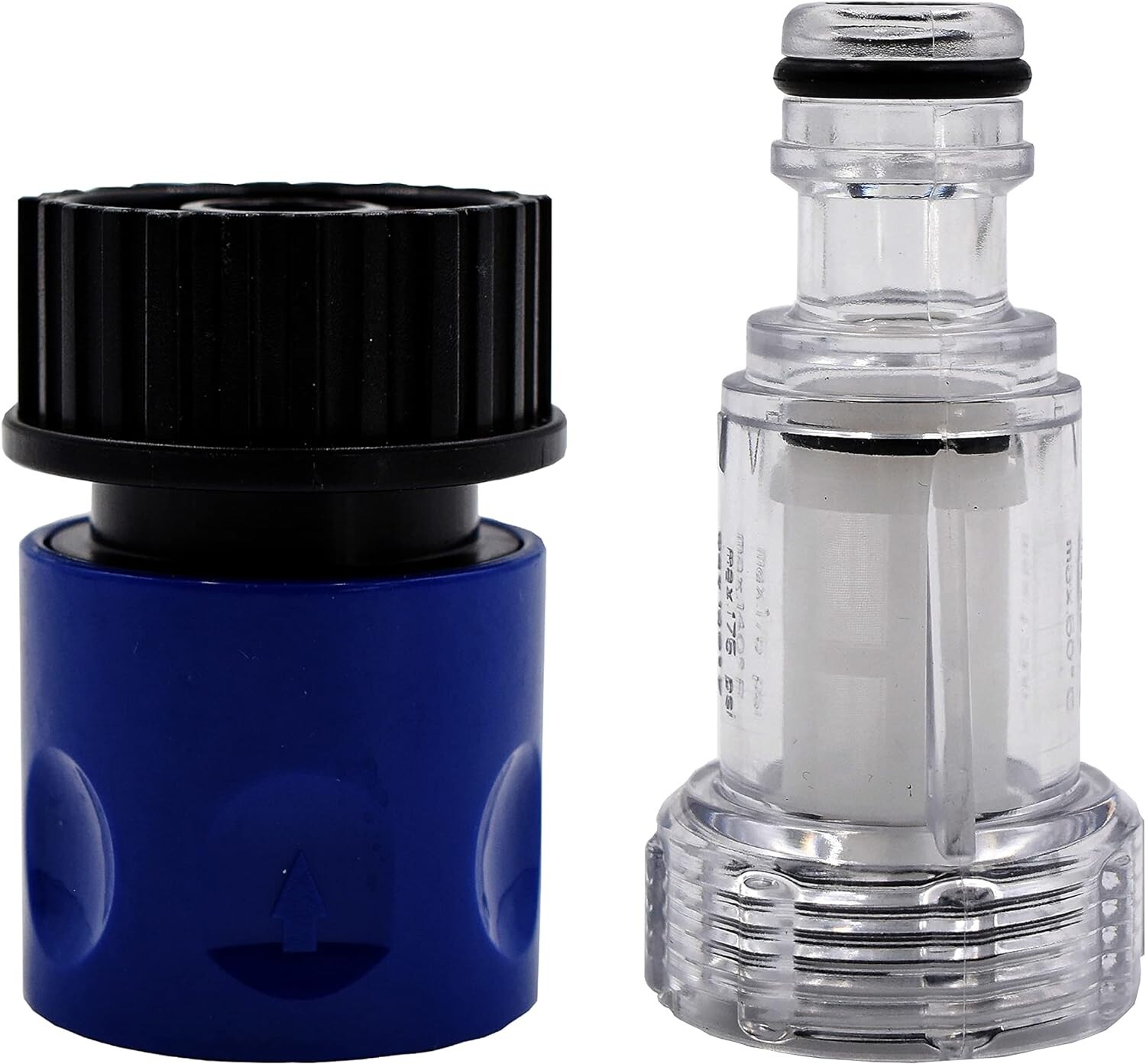 AR Blue Clean PW909103K-R Garden Hose Quick Connect Adapter with Filter