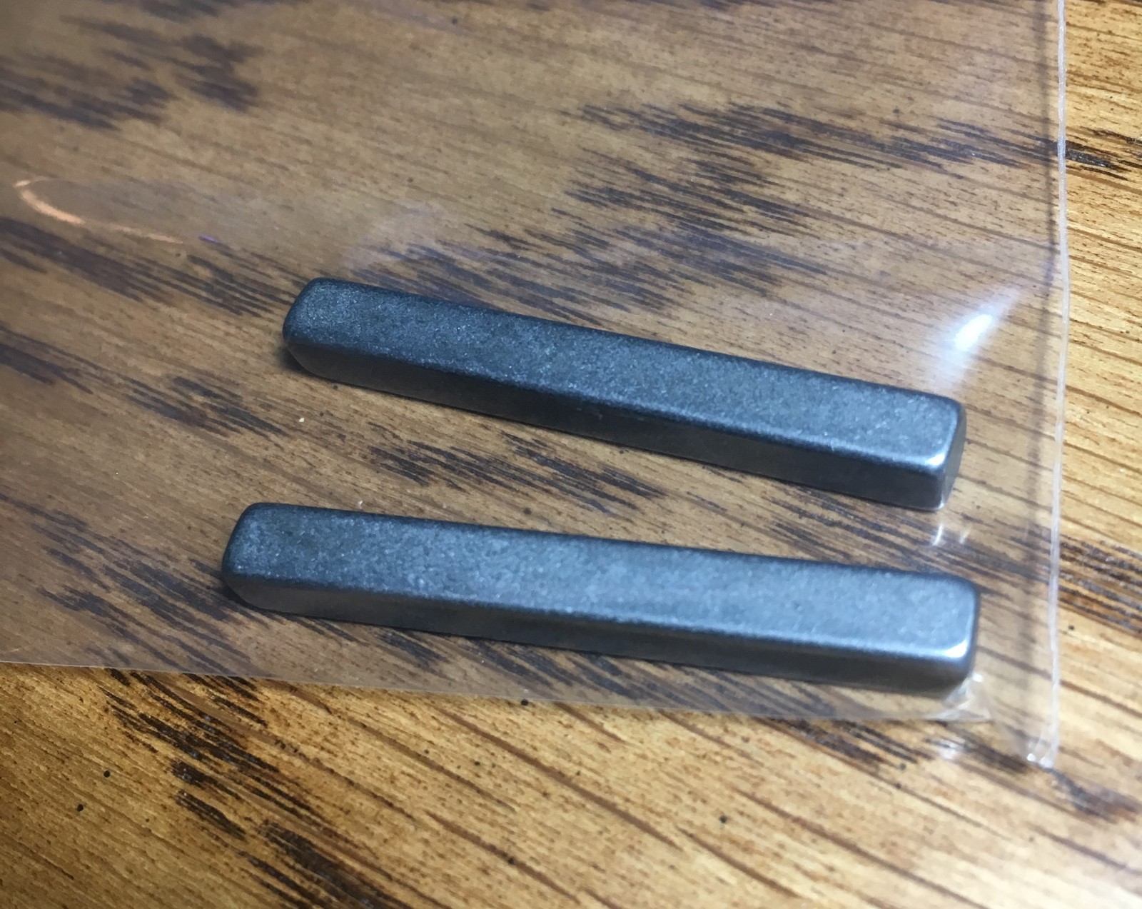 (Qty 2) 3/16” KEY STOCK KEY WAY woodruff 1.25” long square