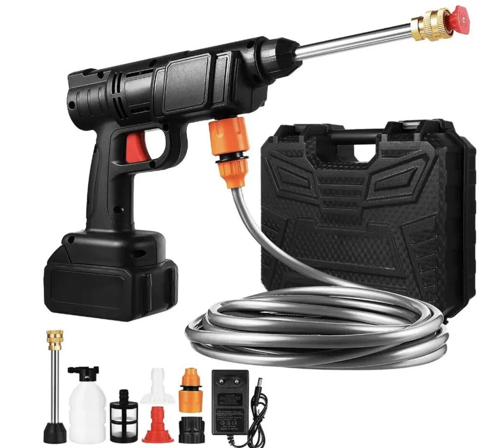 Portable High Pressure Battery Washer + Accessories 48V 2 Batteries