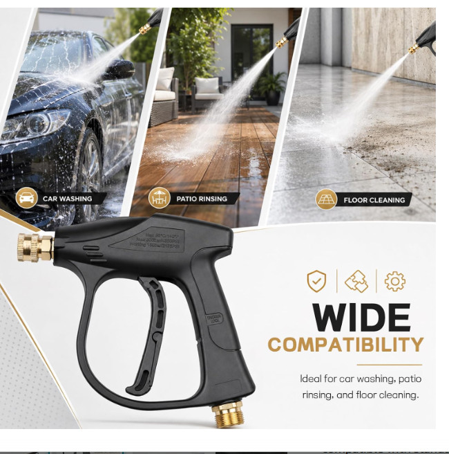 Nofacesee 4350 PSI High-Pressure Washer Gun with 5 Nozzles
