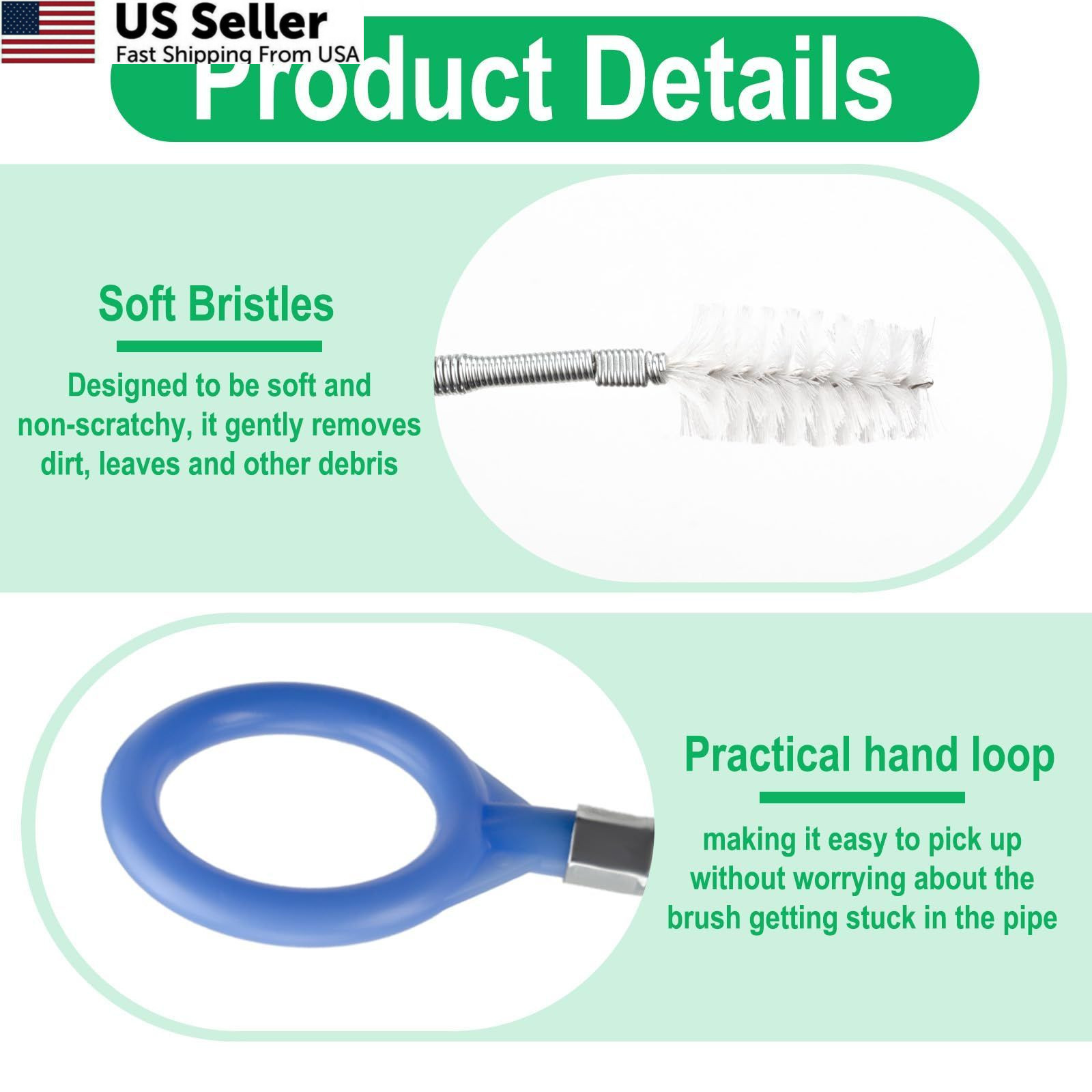 Auto Sunroof Drain Cleaning Tool, 120 Inch Flexible Tube 120 kits