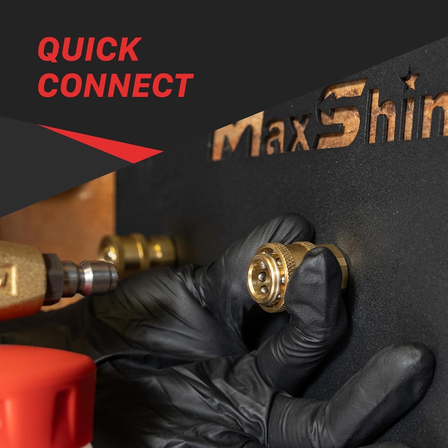 Durable Metal Wall Organizer for Foam Cannons – Holds 3 Quick Connects Securely