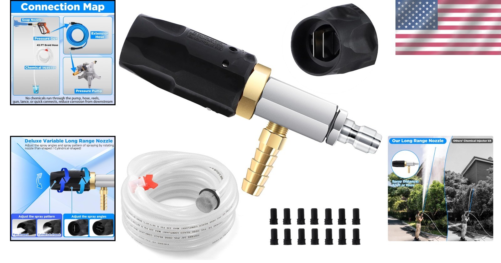 External Chemical Injection Spray Nozzle