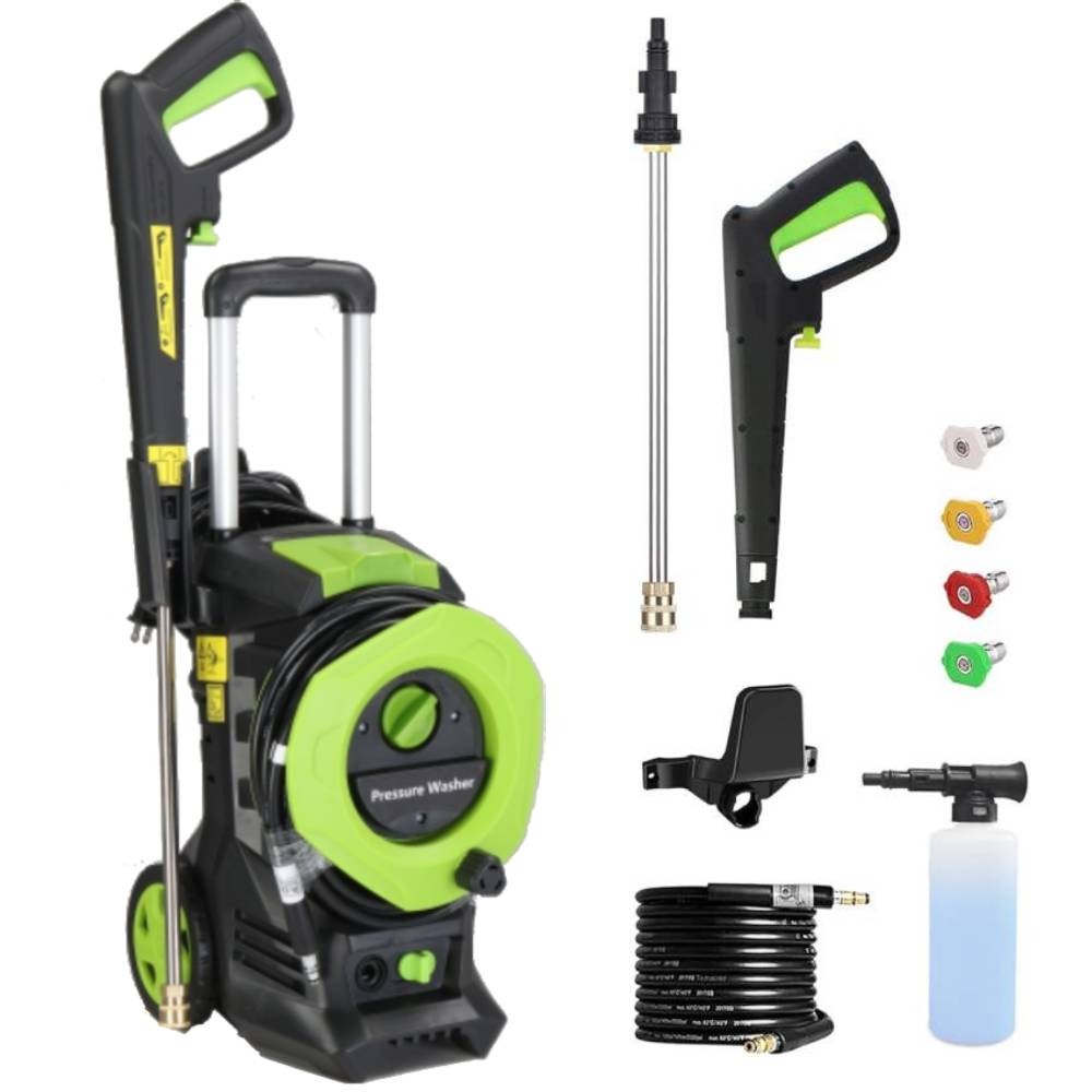 Electric High Pressure Washer 4500PSI 2GPM with Telescopic Handle and Wheels NEW