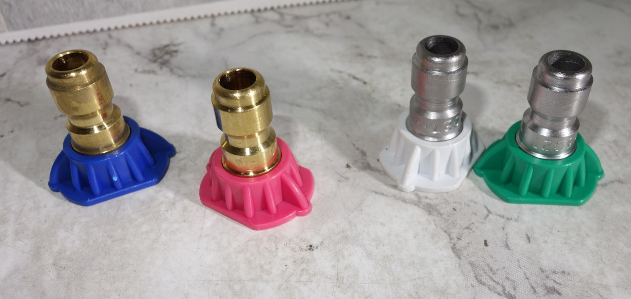 4 Ryobi OEM Gas Pressure Washer Nozzle Spray Tips-Soap, 25/45 Degree, 2nd Story
