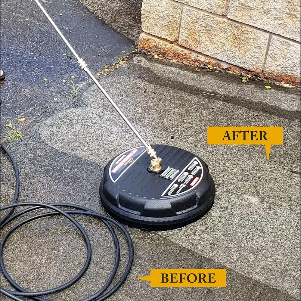 15″ Pressure Washer Surface Cleaner Power Washer Attachment with Extension Wands