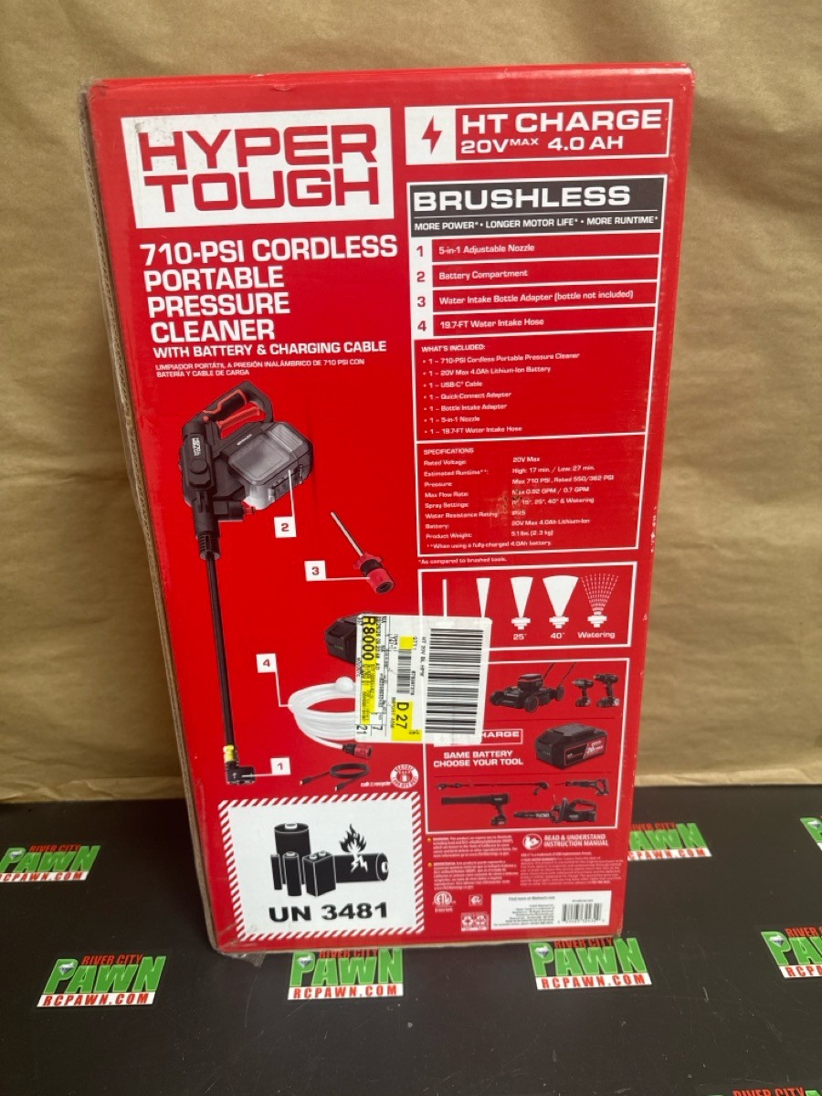 HYPER TOUGH 710PSI PRESSURE WASHER HY160855821605 (R7A016341)
