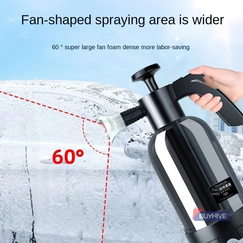 2L Hand Pump Foam Sprayer Pneumatic Washer Foam Snow Foam High Pressure Car Wash