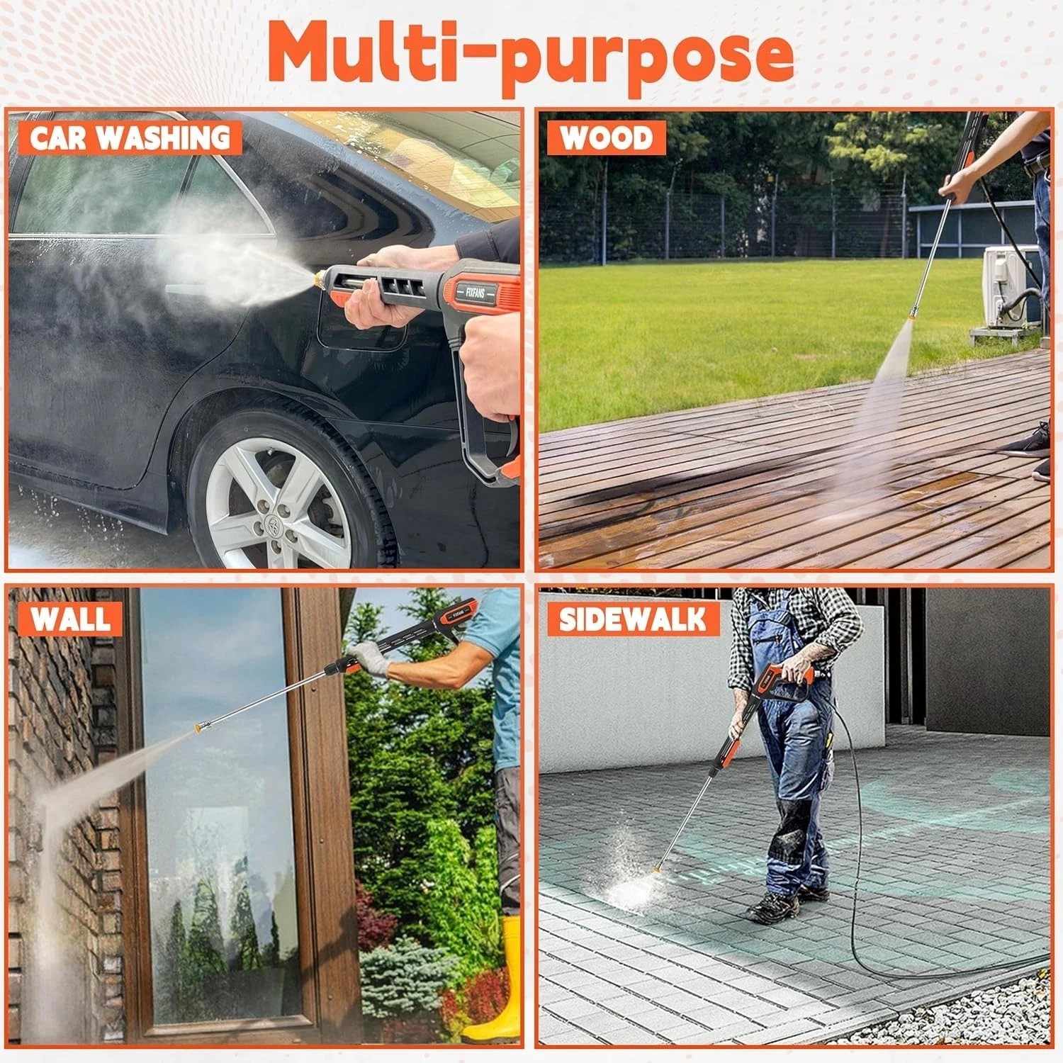 Upgrade Your Cleaning with 25 FT Pressure Washer Gun & Hose Kit, 5000 PSI