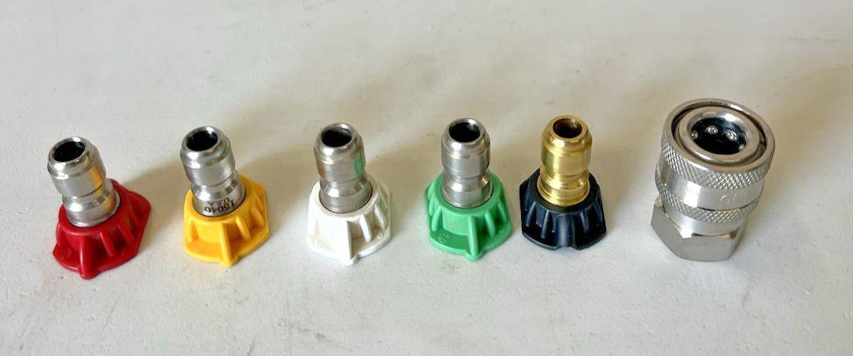 General Pump #8.0 Orifice Nozzles W/ Soap Nozzle & 1/4” Stainless Steel Socket