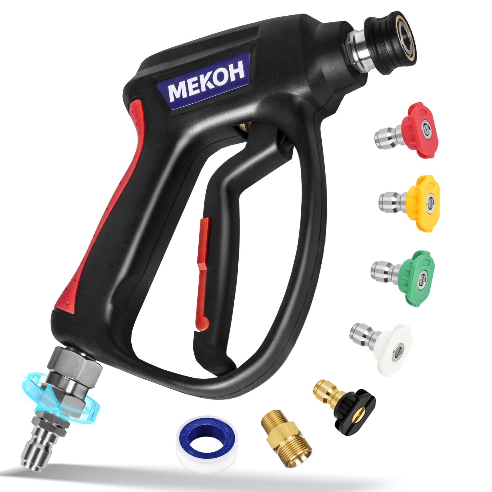 Short Pressure Washer with Swivel, 5000 PSI High Power Washer Spray , 10 GPM …