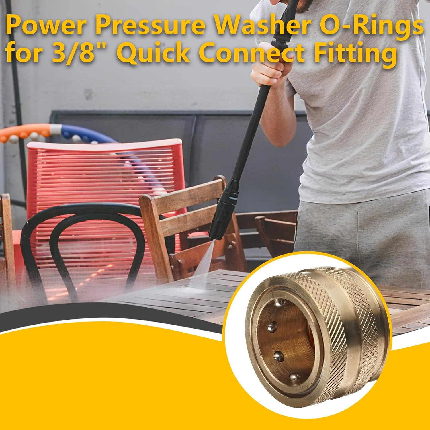 30 Pack Viton Pressure Washer O Rings – High Temp FKM O-Ring Kit for 1/4″