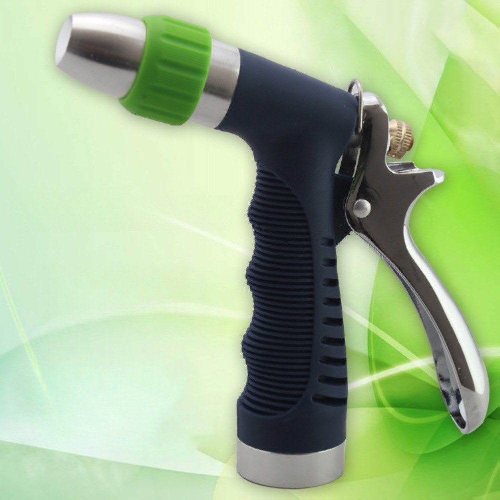 Ergonomic Adjustable Hose Nozzle with Multiple Water Patterns for Outdoor Use
