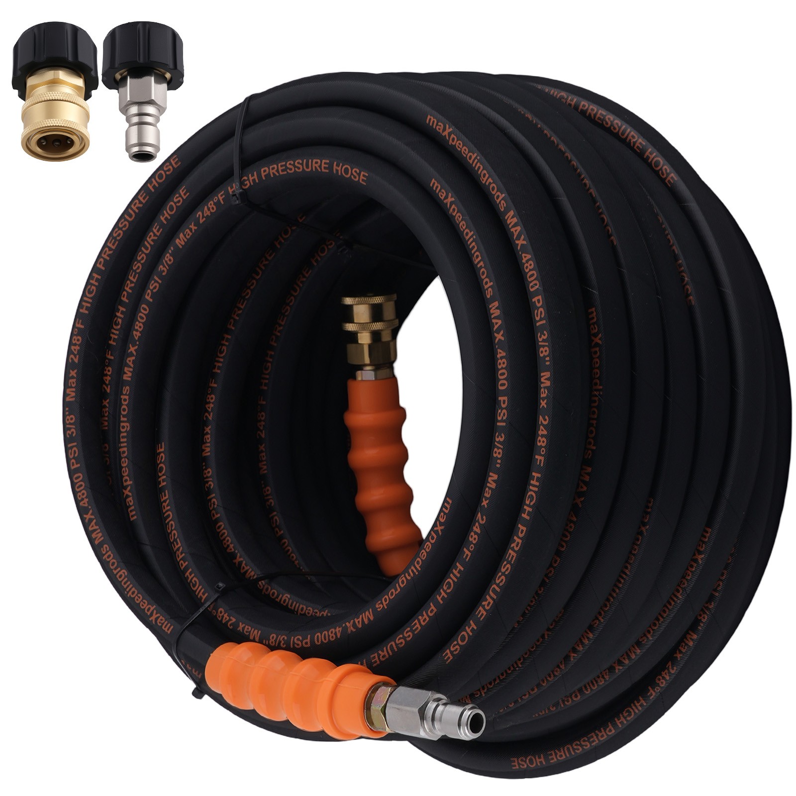 3/8″ 75FT Flexible Pressure Washer Hose 4800PSI for Generac Westinghouse