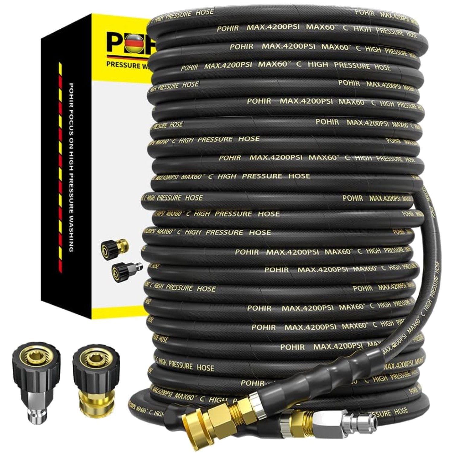 High Pressure Washer Hose 100FT with Quick Connect