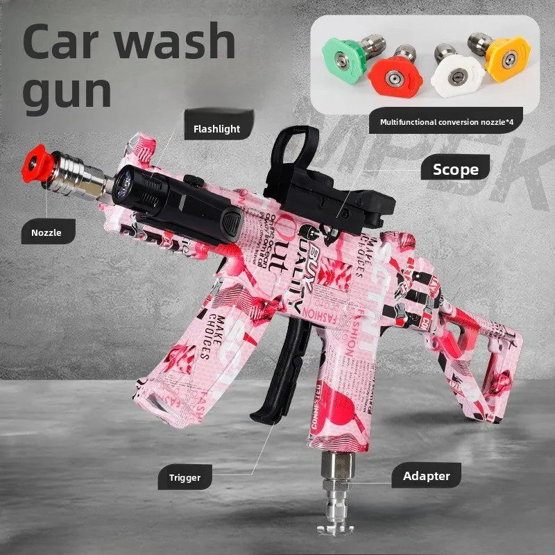 Mini AK47 High-Pressure Spray Gun Car Wash Powerful Water Gun for Vehicle