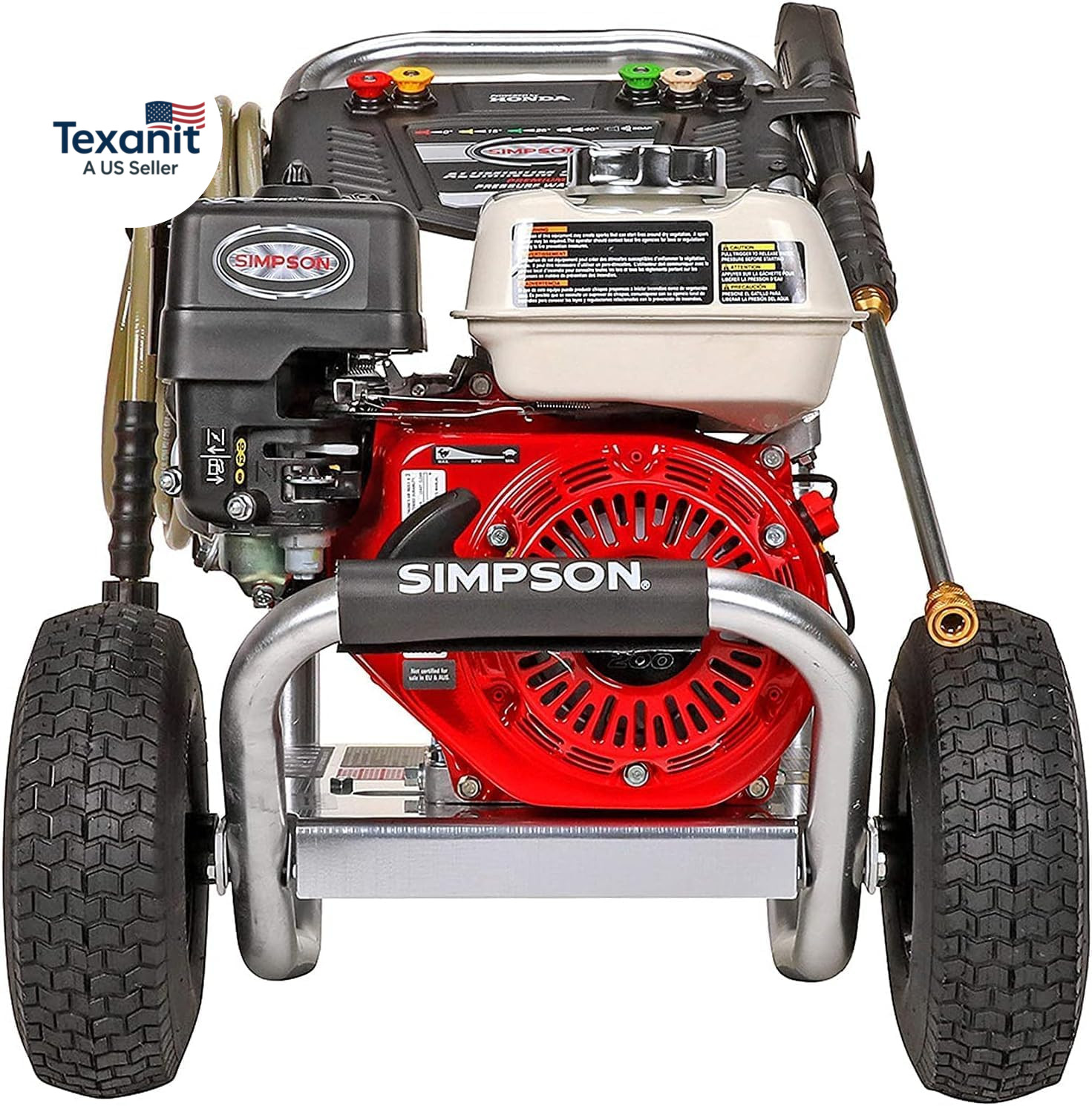 Simpson 3600 PSI Gas Pressure Washer, 2.5 GPM Commercial Power Washer, Cold Wate