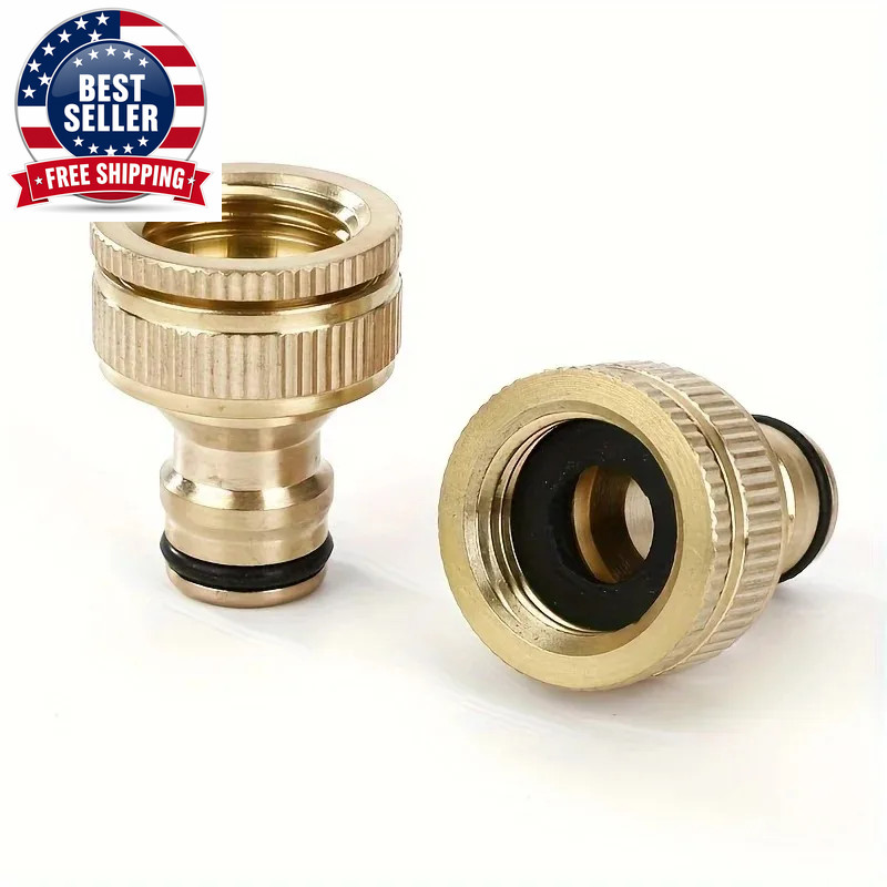 Brass Faucet Tap Connector Mixer Hose Adaptor Quick Connecter 1/2 3/4 Copper Hos