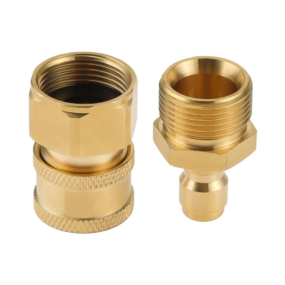 M22 Adapter Copper High Pressure Washer Gun Hose Pipe Quick Connector Convert
