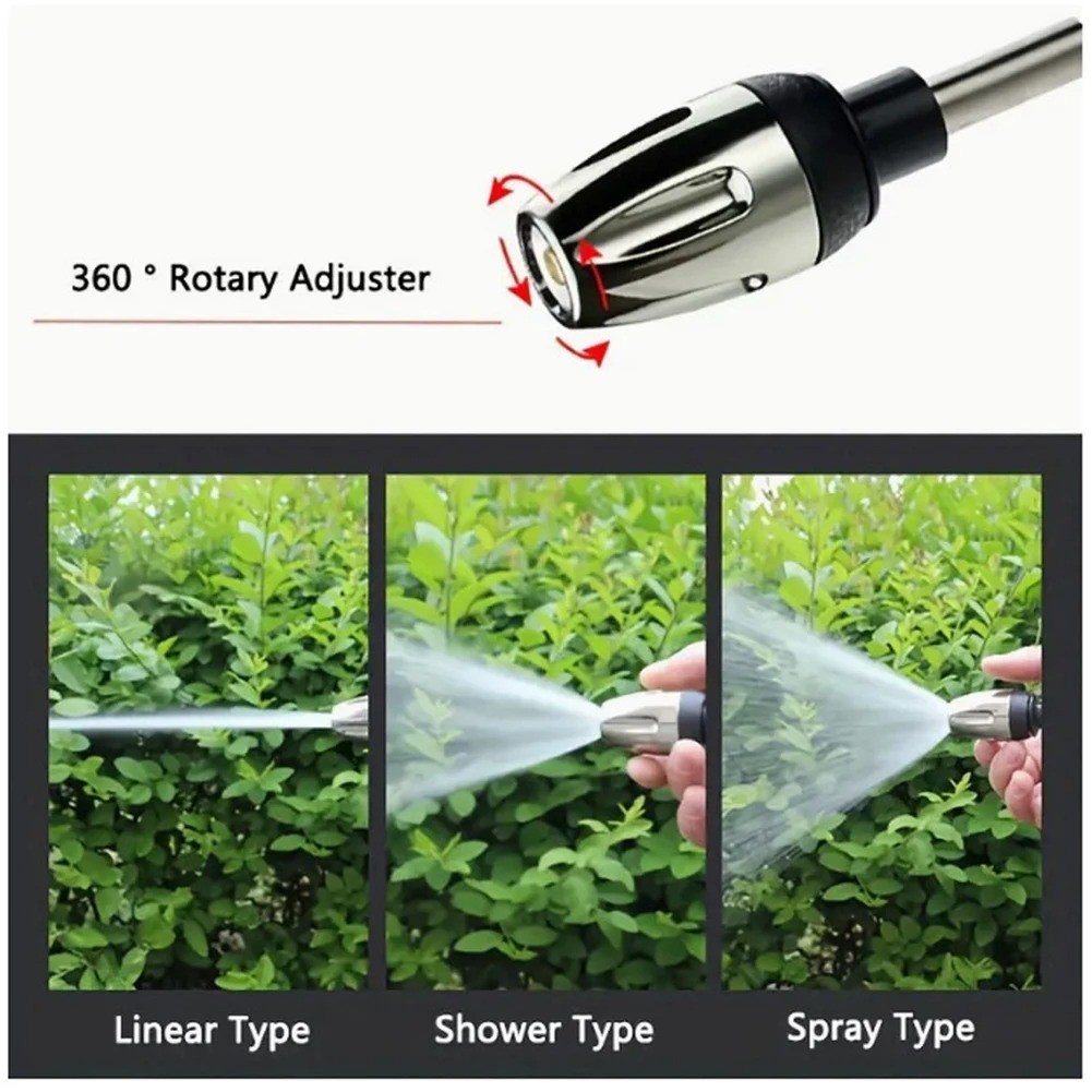 Hose Hawk Pressure Washer Nozzle Pro 360° Rotating 3 Spray Modes Compact