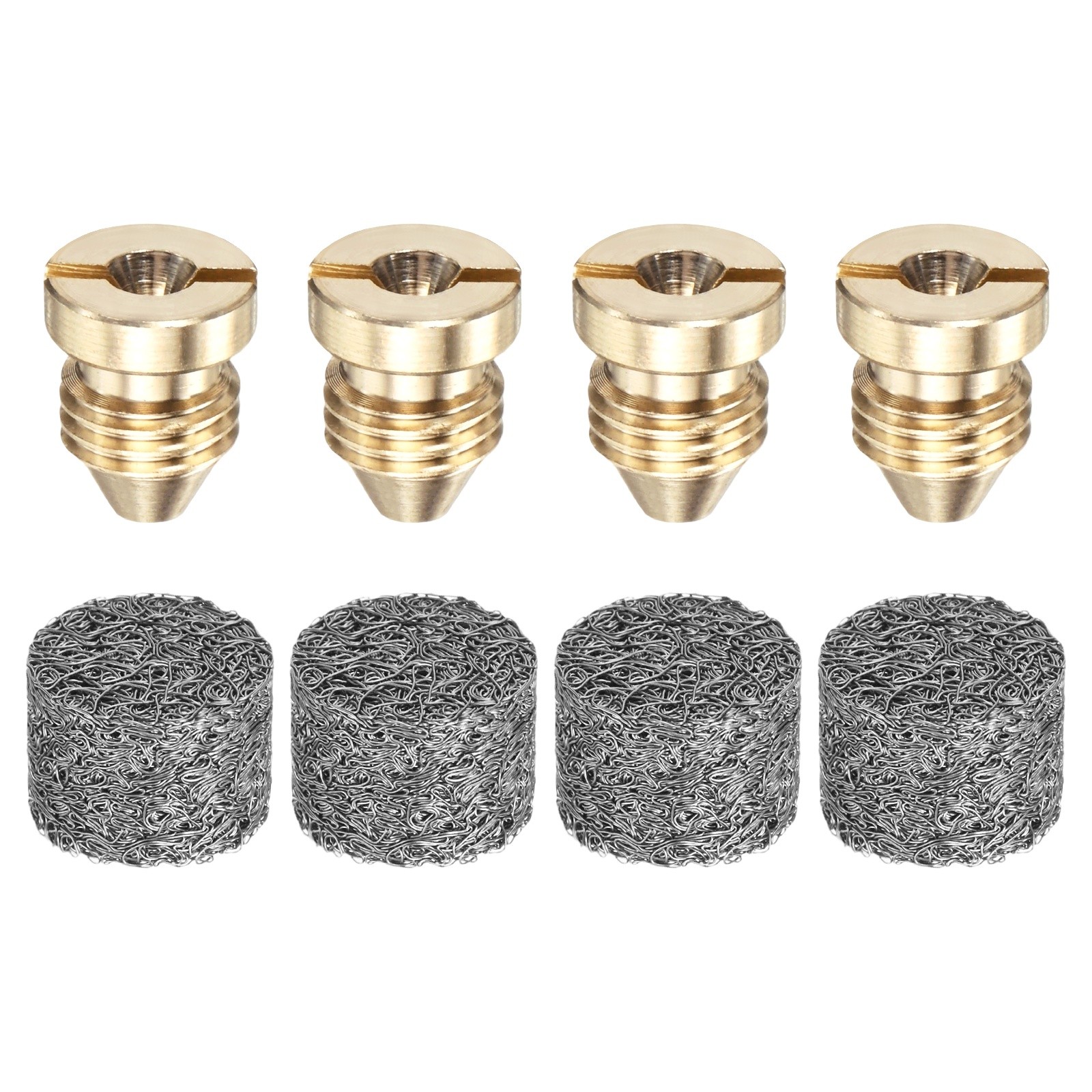 1-Set 1mm Copper Orifice Foam Cannon Nozzles and Single Layer Foam Maker Meshes