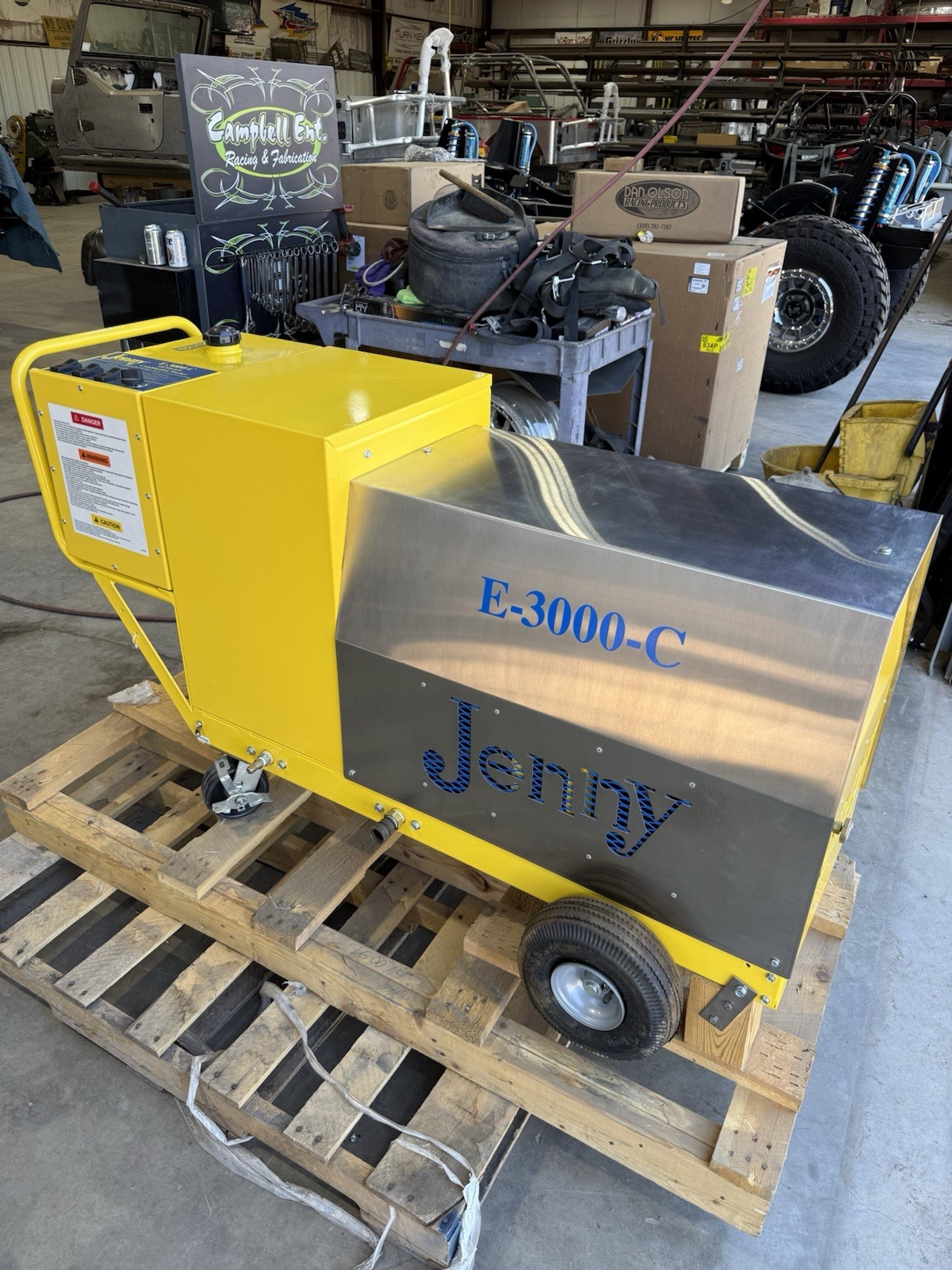 Jenny E-3000-C Industrial Steam Pressure Washer –NEW –3000 PSI–7.5HP–3 Phase