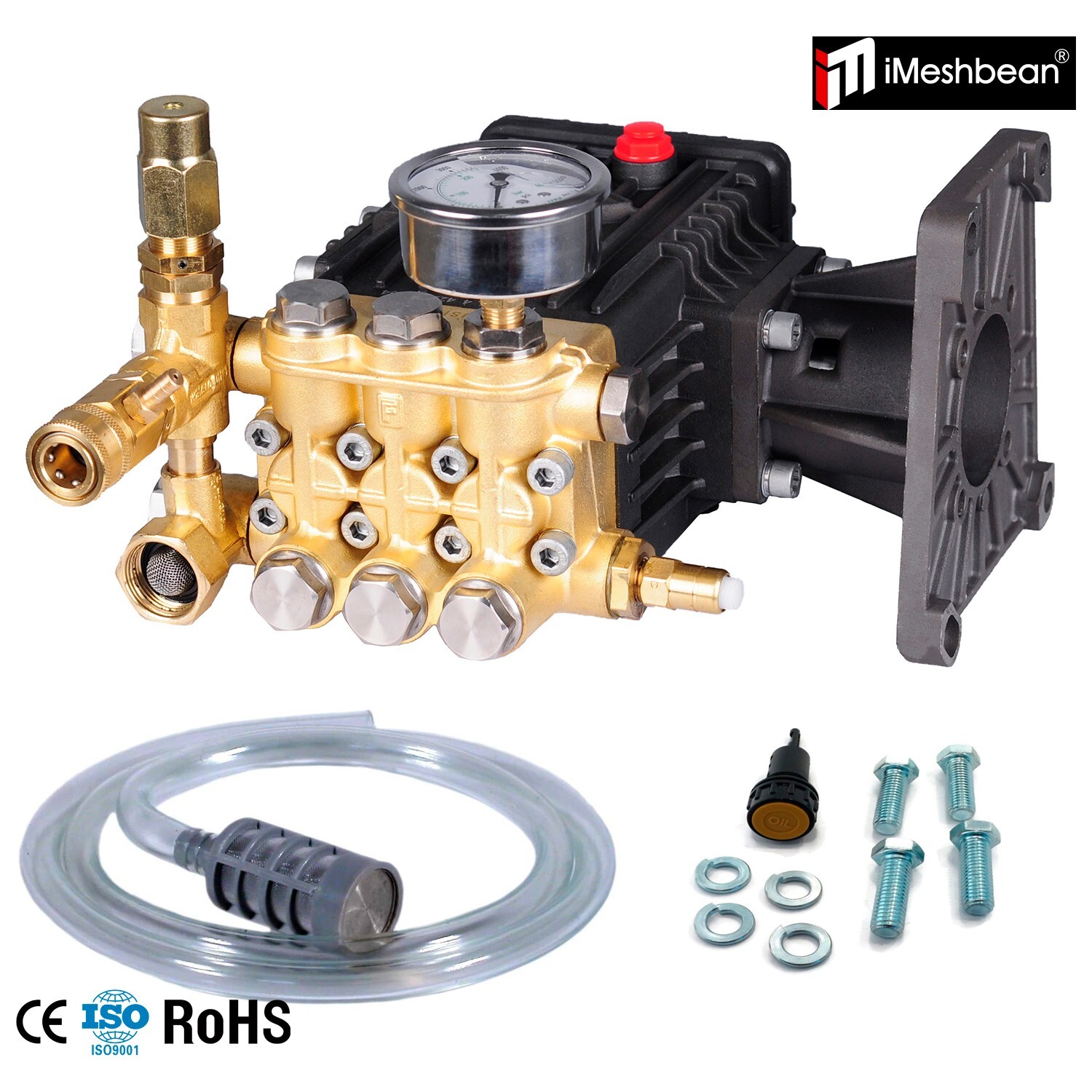 3600 PSI Pressure Washer Water Pump 1″ Horizontal Shaft For AR RSV4G40