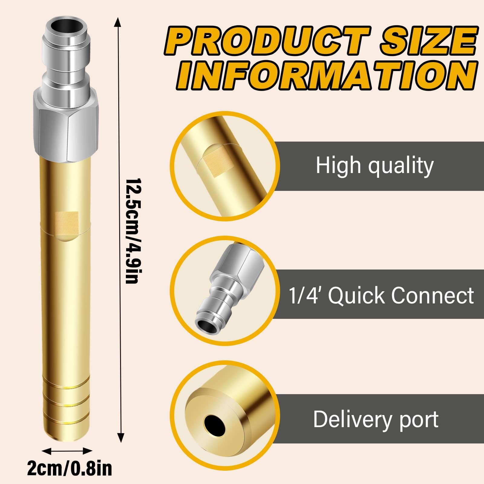 Long Range Soap & External Injection Nozzle – 1000-4500 PSI Downstream Soft W…