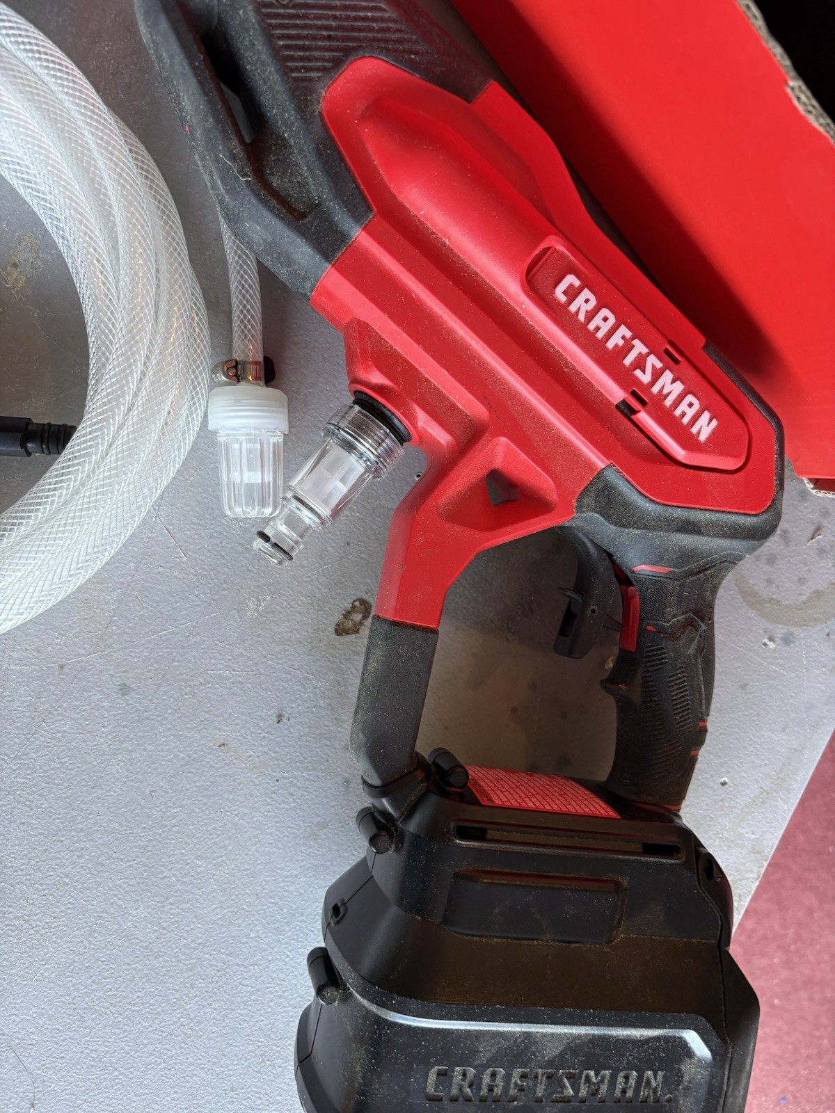Craftsman V20 20V 350 PSI Cold Water Cordless Pressure Washer Kit Quick Connect