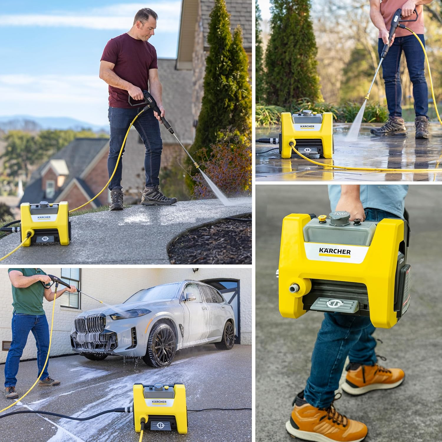 Kärcher Pressure Washer K1800PS Cube, CETA Certified, 3 Spray Nozzles, Detergent